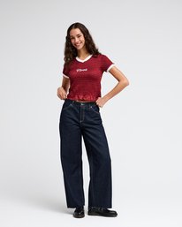 1 RVCA Smoked Jersey Red EVJKT03012 RVCA