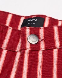 7 Lola Stripes Red EVJNP03001 RVCA