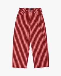 5 Lola Stripes Red EVJNP03001 RVCA