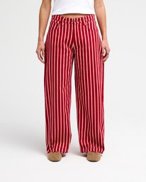 0 Lola Stripes Red EVJNP03001 RVCA