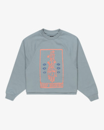 2 Keep Growing - Pullover Sweatshirt for Women Grey EVJSF00106 RVCA