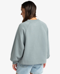 1 Keep Growing - Pullover Sweatshirt for Women Grey EVJSF00106 RVCA