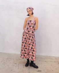 0 Antonia Figueiredo Love Birds - All-Over Printed Dress for Women Pink EVJWD03004 RVCA