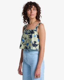 1 Antonia Figueiredo Dive In - Crop Top for Women Green EVJWT03002 RVCA