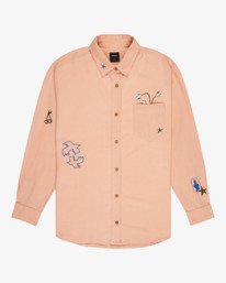 3 Antonia Figueiredo Elements - Chemise manches longues pour Femme Rose EVJWT03003 RVCA