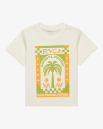 3 Palmy Daze - Maglietta serigrafata a maniche corte da Donna White EVJZT00156 RVCA