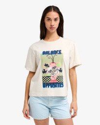 0 Antonia Figueiredo Twin Tulips Easy - Short Sleeve T-Shirt for Women Blue EVJZT00167 RVCA