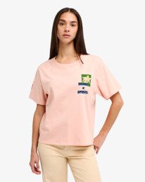 0 Antonia Figueiredo Love Birds Easy - Short Sleeve T-Shirt for Women Pink EVJZT00168 RVCA