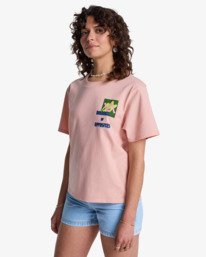1 Antonia Figueiredo Love Birds Easy - Short Sleeve T-Shirt for Women Pink EVJZT00168 RVCA