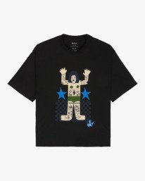 3 Antonia Figueiredo Bonhomme Oversized - Camiseta extragrande para mujer Negro EVJZT00169 RVCA