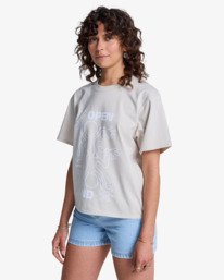 1 Raver Easy - Short Sleeve T-Shirt for Women Beige EVJZT00171 RVCA