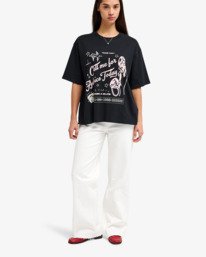 3 Easy Oversized - Oversized T-Shirt for Women Black EVJZT00173 RVCA