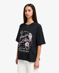 2 Easy Oversized - Oversized T-Shirt for Women Black EVJZT00173 RVCA