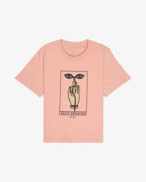 0 Keep Growing - Maglietta a maniche corte da Donna Pink EVJZT00175 RVCA