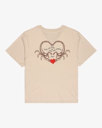 1 Scorpion Lover - Short Sleeve T-Shirt for Women Beige EVJZT00177 RVCA