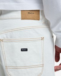 5 Skate - Denim-Shorts für Männer Weiss EVYDS03000 RVCA