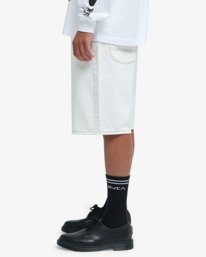 4 Skate - Denim-Shorts für Männer Weiss EVYDS03000 RVCA