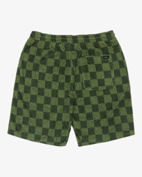 3 Antonia Figueiredo Checker - Sweat-Shorts f&uuml;r M&auml;nner Gr&uuml;n EVYFB03000 RVCA