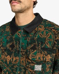 2 Walker Sherpa - Fleece Top for Men Green EVYFT00107 RVCA