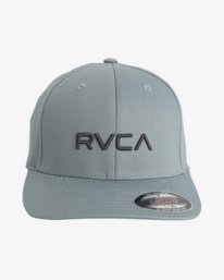 1 RVCA Flex Fit - Flexfit-Kappe f&uuml;r M&auml;nner Grau EVYHA03021 RVCA