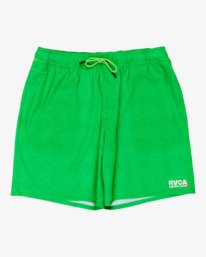 6 Judgement Elastic 18" - Hybrid Boardshorts for Men Green EVYHY03001 RVCA