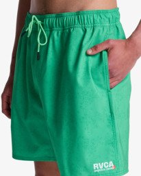 2 Judgement Elastic 18" - Hybrid Boardshorts for Men Green EVYHY03001 RVCA