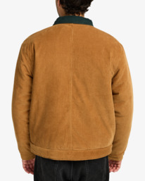 3 Post Dayshift Cord - Jacket With Flannel Lining for Men Brown EVYJK00101 RVCA