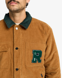 4 Post Dayshift Cord - Jacket With Flannel Lining for Men Brown EVYJK00101 RVCA
