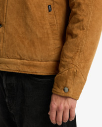 5 Post Dayshift Cord - Jacket With Flannel Lining for Men Brown EVYJK00101 RVCA