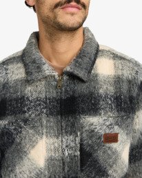 4 Dayshift Zip Flannel - Jackets for Men Black EVYJK00103 RVCA