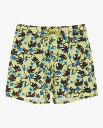 6 Antonia Figueiredo Dive In Elastic 17" - Bermuda da bagno da Uomo Green EVYJV03000 RVCA