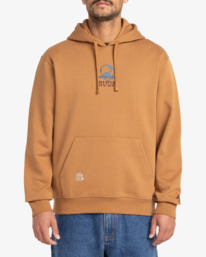 0 Scorched Lands - Sweat à capuche pour Homme Marron EVYSF00116 RVCA