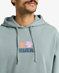 4 Mosaic - Sweat à capuche pour Homme Gris EVYSF00123 RVCA