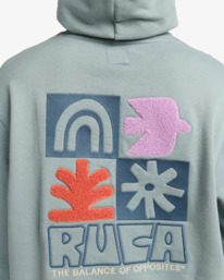 5 Mosaic - Sweat à capuche pour Homme Gris EVYSF00123 RVCA