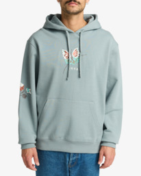 2 Scorched - Pullover Hoodie for Men Grey EVYSF00127 RVCA