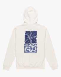 1 Hibiscus Stamp - Pullover Hoodie for Men White EVYSF00130 RVCA