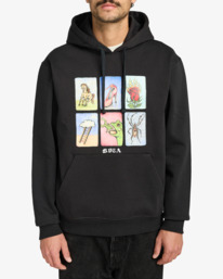 2 Ksl - Kapuzenpulli für Männer Schwarz EVYSF00134 RVCA