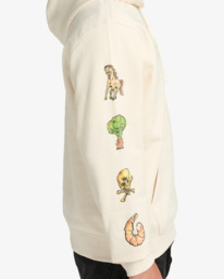 4 Ksl - Sweat à capuche pour Homme Blanc EVYSF00134 RVCA