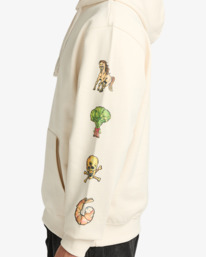 5 Ksl - Sweat à capuche pour Homme Blanc EVYSF00134 RVCA