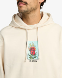 6 Ksl - Sweat à capuche pour Homme Blanc EVYSF00134 RVCA
