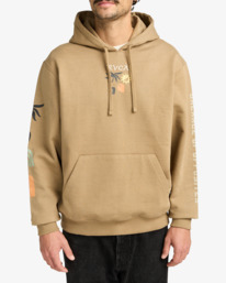 2 Deep Think - Hoodie for Men Beige EVYSF00138 RVCA