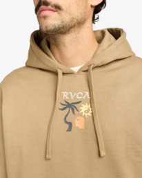 6 Deep Think - Hoodie for Men Beige EVYSF00138 RVCA
