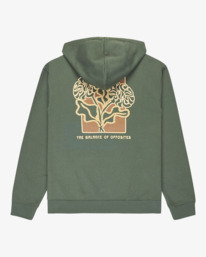 1 Flower Balance - Sweat pour Homme Vert EVYSF00139 RVCA