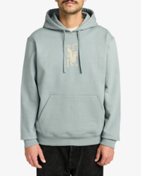 2 Balance Tiger - Sweat à capuche pour Homme Gris EVYSF00140 RVCA