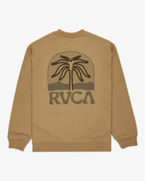 1 Palm Crest - Sweatshirt for Men Beige EVYSF00141 RVCA