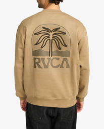 3 Palm Crest - Sweatshirt for Men Beige EVYSF00141 RVCA