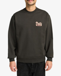 2 Rose Sign - Sweatshirt für Männer Schwarz EVYSF00143 RVCA