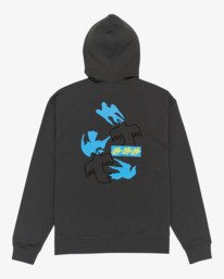 1 Antonia Figueiredo Birdsie - Sweat &agrave; capuche pour Homme Noir EVYSF00145 RVCA