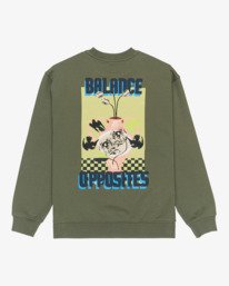 0 Antonia Figueiredo Twin Tulips - Sweatshirt f&uuml;r M&auml;nner Gr&uuml;n EVYSF00147 RVCA