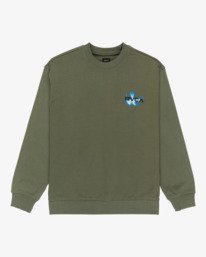 1 Antonia Figueiredo Twin Tulips - Sweatshirt f&uuml;r M&auml;nner Gr&uuml;n EVYSF00147 RVCA